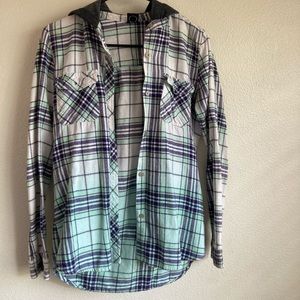 EMPYRE hooded flannel